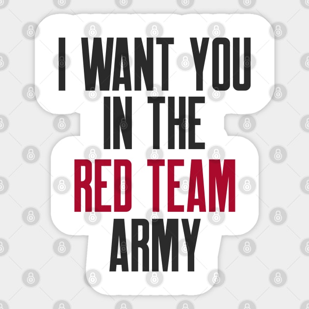 Cybersecurity I Want You in The Red Team Army Sticker by FSEstyle